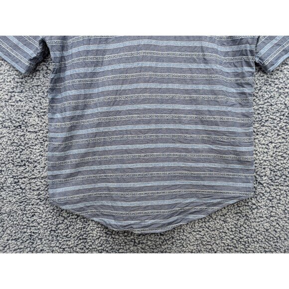 Volcom Linen Boho Button Up Shirt Mens LG Beach Travel Cali Hippie Surfer Skate - Picture 6 of 12